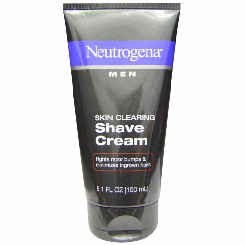 Neutrogena, 男性用、スキンクリアリング・シェーブクリーム, 5.1 液量オンス (150 ml) (Discontinued Item)