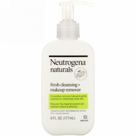 Neutrogena, フレッシュクレンジング + メイクアップリムーバー,  6 液量オンス (177 ml)