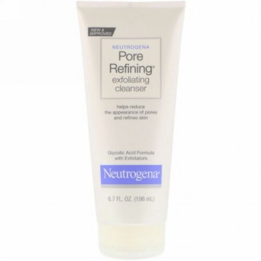 Neutrogena, ポアリファイニング、剥離クレンザー、6.7液量オンス (198 ml)