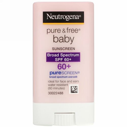 Neutrogena, ピュア& フリーベイビー日焼け止め、 SPF 60+、 0.47 oz (13 g)