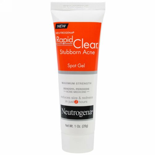 Neutrogena, ラピッドクリア、スタバーン・アクネスポットジェル、最強力、1オンス（28 g）