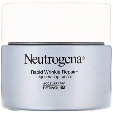 Neutrogena, 迅速なしわ修復、リジェネレーティングクリーム、1.7 oz (48 g)