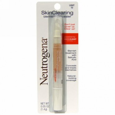 Neutrogena, スキンクリアリング ブレミッシュ（シミ）コンシーラー、ライト 10、 0.05 オンス (1.4 g) (Discontinued Item)