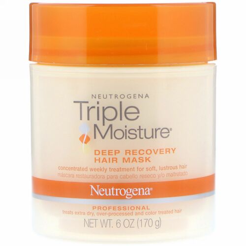 Neutrogena, トリプルモイスチャー、ディープリカバリーヘアーマスク、6オンス (170 g) (Discontinued Item)