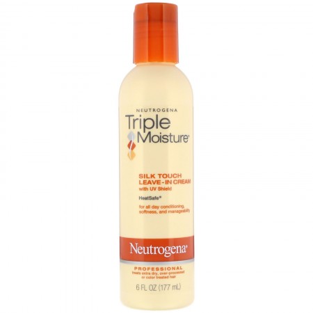 Neutrogena, トリプルモイスチャー、シルクタッチリーブインクリーム、6液量オンス (177 ml) (Discontinued Item)