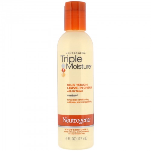 Neutrogena, トリプルモイスチャー、シルクタッチリーブインクリーム、6液量オンス (177 ml) (Discontinued Item)