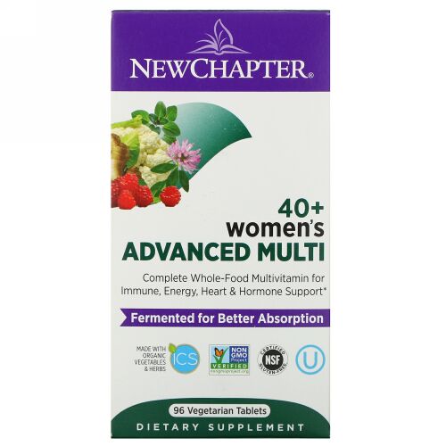 New Chapter, 40+ Women's Advanced Multi, 96 Vegetarian Tablets