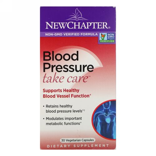 New Chapter, Blood Pressure, Take Care, 30 Vegetarian Capsules (Discontinued Item)