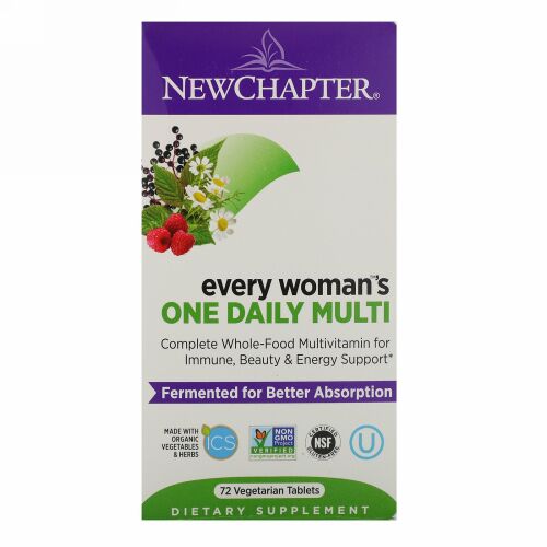 New Chapter, Every Woman's One Daily Multi, 72 Vegetarian Tablets