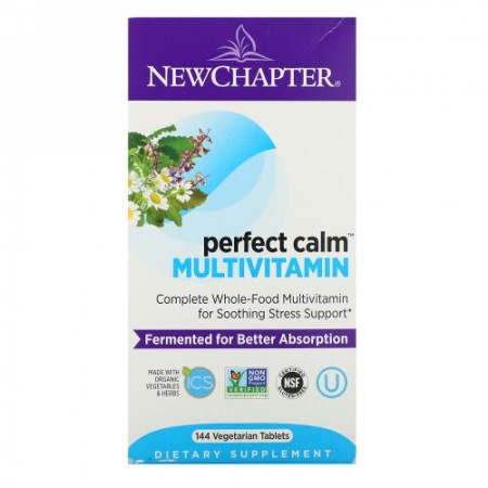 New Chapter, Perfect Calm Multivitamin, 144 Vegetarian Tablets