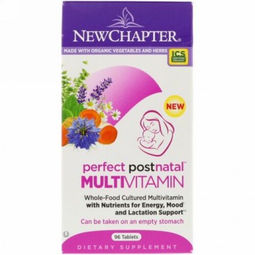 New Chapter, Perfect Postnatal, Multivitamin, 96 Tablets