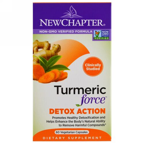 New Chapter, Turmeric Force Detox Action, 60 Veggie Caps (Discontinued Item)