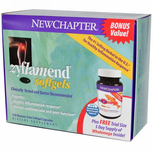 New Chapter, Zyflamend Softgels, 120 Hexane-Free Softgel Capsules/10 Softgels (Discontinued Item)