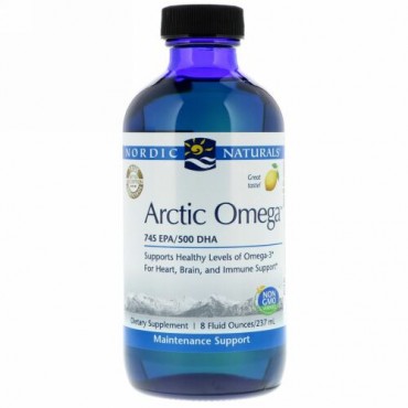 Nordic Naturals, Arctic Omega, Lemon Flavor, 8 fl oz (237 ml) (Discontinued Item)