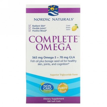 Nordic Naturals, 完全なオメガ, レモン, 1,000 mg, 180ソフトゼリー