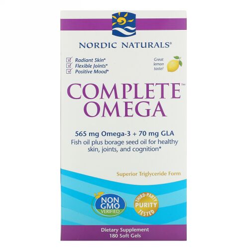 Nordic Naturals, 完全なオメガ, レモン, 1,000 mg, 180ソフトゼリー