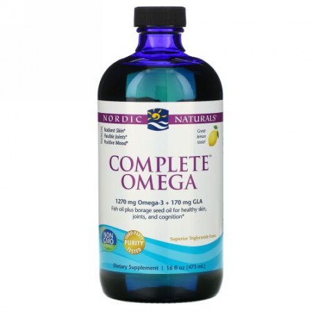 Nordic Naturals, コンプリートオメガ™, レモン味, 16 液量オンス (473 ml)