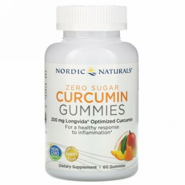 Nordic Naturals, クルクミングミ、マンゴー、200 mg、グミ60個