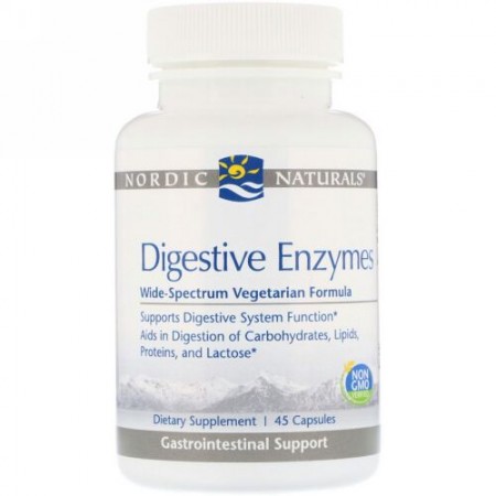 Nordic Naturals, 消化酵素、45カプセル (Discontinued Item)