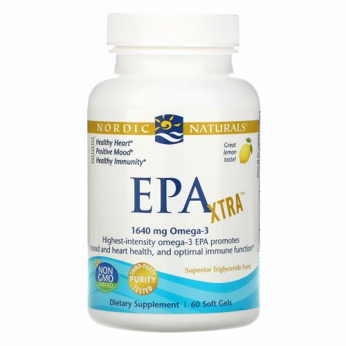 Nordic Naturals, EPA エクストラ, レモン, 1000 mg, 60 ソフトカプセル