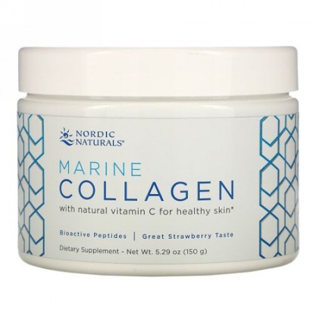 Nordic Naturals, Marine Collagen, Strawberry, 5.29 oz (150 g)