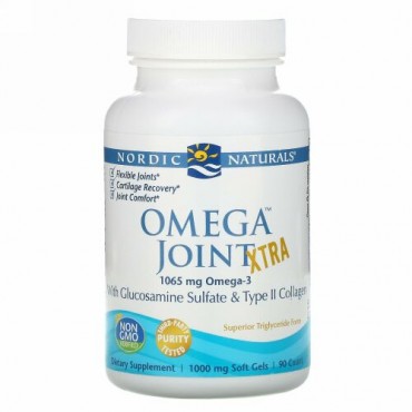 Nordic Naturals, Omega Joint Xtra™（オメガ関節エキストラ）、1000 mg、90 ソフトジェル