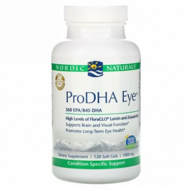 Nordic Naturals, ProDHA Eye、1,000 mg、120ソフトジェル