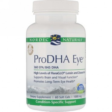 Nordic Naturals, プロDHAアイ, 1000 mg, 60錠 (ソフトジェル) (Discontinued Item)