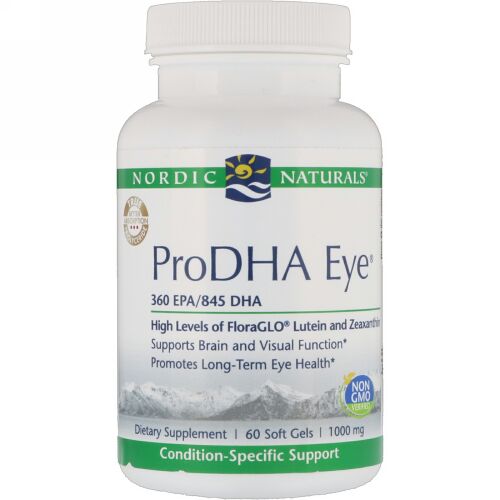 Nordic Naturals, プロDHAアイ, 1000 mg, 60錠 (ソフトジェル) (Discontinued Item)