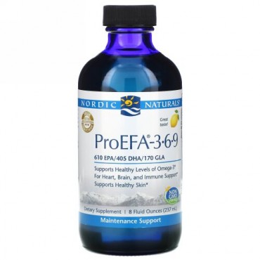 Nordic Naturals, ProEFA - 3-6-9, Lemon , 8 fl oz (237 ml)