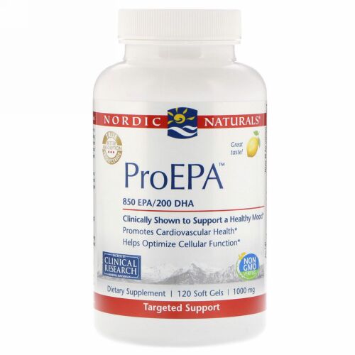Nordic Naturals, ProEPA, Lemon, 1,000 mg, 120 Softgels (Discontinued Item)