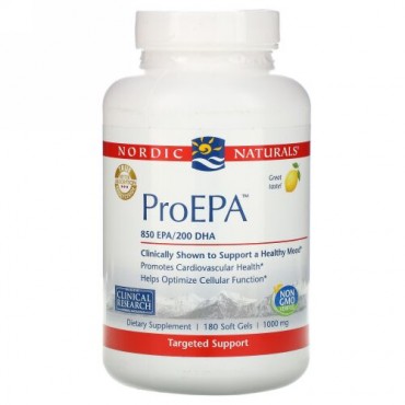 Nordic Naturals, ProEPA, Lemon , 1,000 mg, 180 Softgels