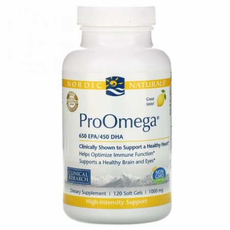 Nordic Naturals, プロオメガ、レモン、1,000 mg、ソフトジェル120錠