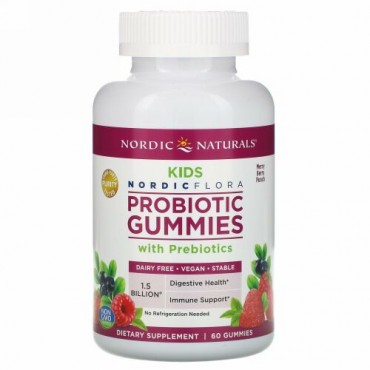 Nordic Naturals, Probiotic Gummies Kids, Merry Berry Punch, 60 Gummies