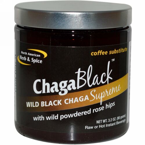 North American Herb & Spice, ChagaBlack™（チャガブラック）、コーヒー代替品、3.2 オンス (90 g) (Discontinued Item)
