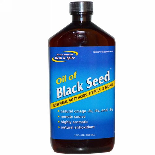 North American Herb & Spice, Oil of Black Seed™（ブラックシードオイル）、12 液量オンス (355 ml) (Discontinued Item)