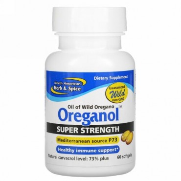 North American Herb & Spice, Oreganol P73、超強力、60ソフトジェル