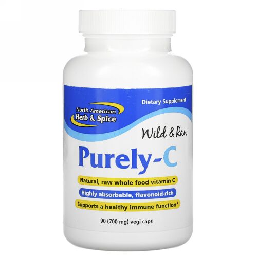 North American Herb & Spice, Purely-C, 700 mg, 90 Vegicaps
