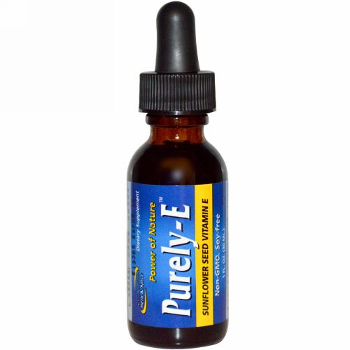 North American Herb & Spice, ピュアリー-E、サンフラワーシード ビタミンE、1 fl oz (30 ml) (Discontinued Item)