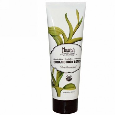 Nourish Organic, Body Lotion, Pure Unscented, 8 fl oz (236 ml) (Discontinued Item)