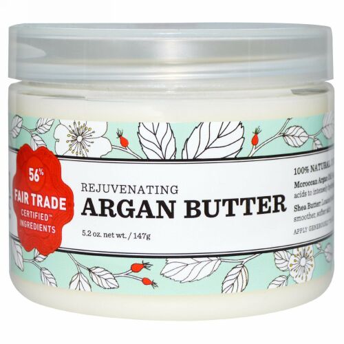 Nourish Organic, レジュベネイティング アルガン バター、5.2 oz (147 g) (Discontinued Item)