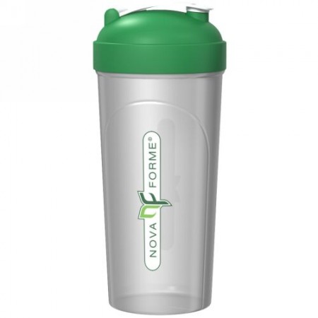 NovaForme, Leak-Proof Shaker, BPA-FREE Bottle with Vortex Mixer, 25 oz (700 ml) (Discontinued Item)