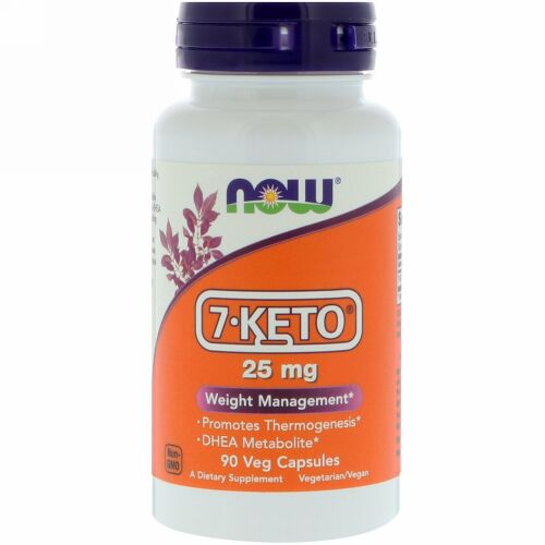 Now Foods, 7-ケト、25 mg、90野菜カプセル