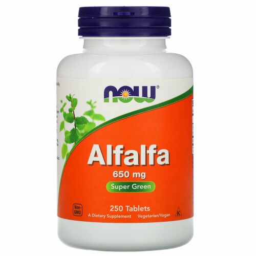 Now Foods, アルファルファ、650 mg、250錠