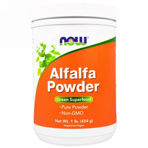 Now Foods, アルファルファパウダー、 1 lb (454 g) (Discontinued Item)