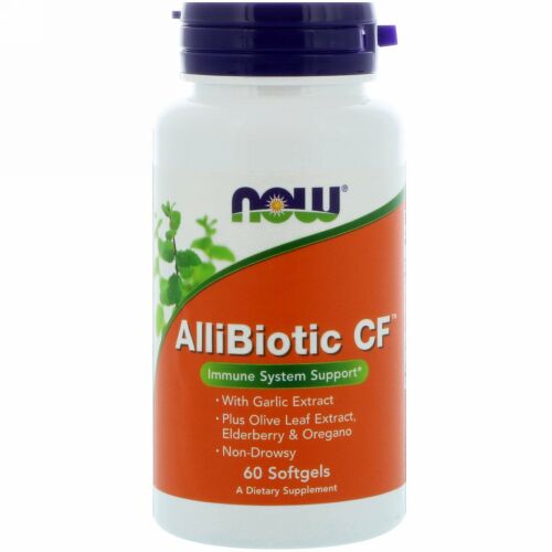 Now Foods, AlliBiotic CF, 60ソフトジェル