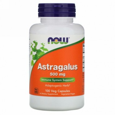 Now Foods, レンゲ、500mg、ベジカプセル100粒