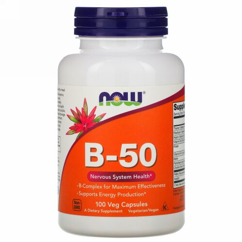 Now Foods, B-50、100ベジカプセル