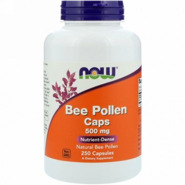 Now Foods, ビーポーレンキャップ、500mg、250カプセル (Discontinued Item)
