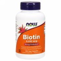 Now Foods, ビオチン、5,000mcg、植物性カプセル120粒